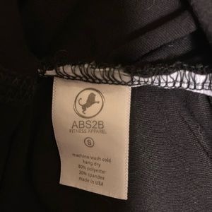 Abs2B small full scrunch shorts high waist